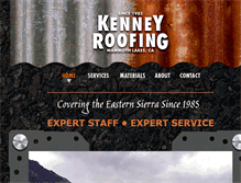 Tablet Screenshot of kenneyroofing.com